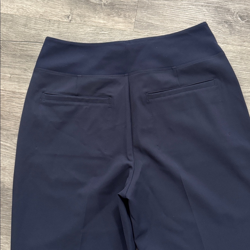 NWOT Athleta Endless High Rise Navy Pull On Straight Ankle Pant Size 10 - Picture 7 of 14